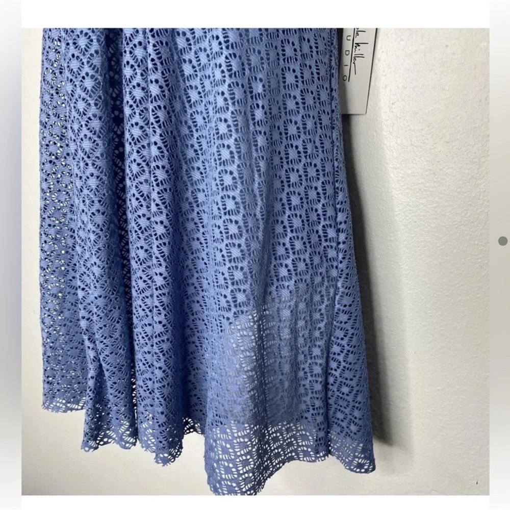 Nicole Miller Crochet Swimdress One Piece (M) NWT - Picture 3 of 12